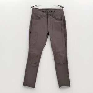 Prana Women's Halle II Straight-Leg Pants in Gray Coal sz 4 Regular Hiking